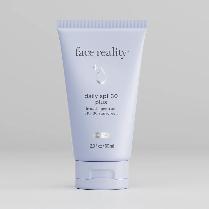 Tube of 'face reality' daily SPF 30 plus sunscreen