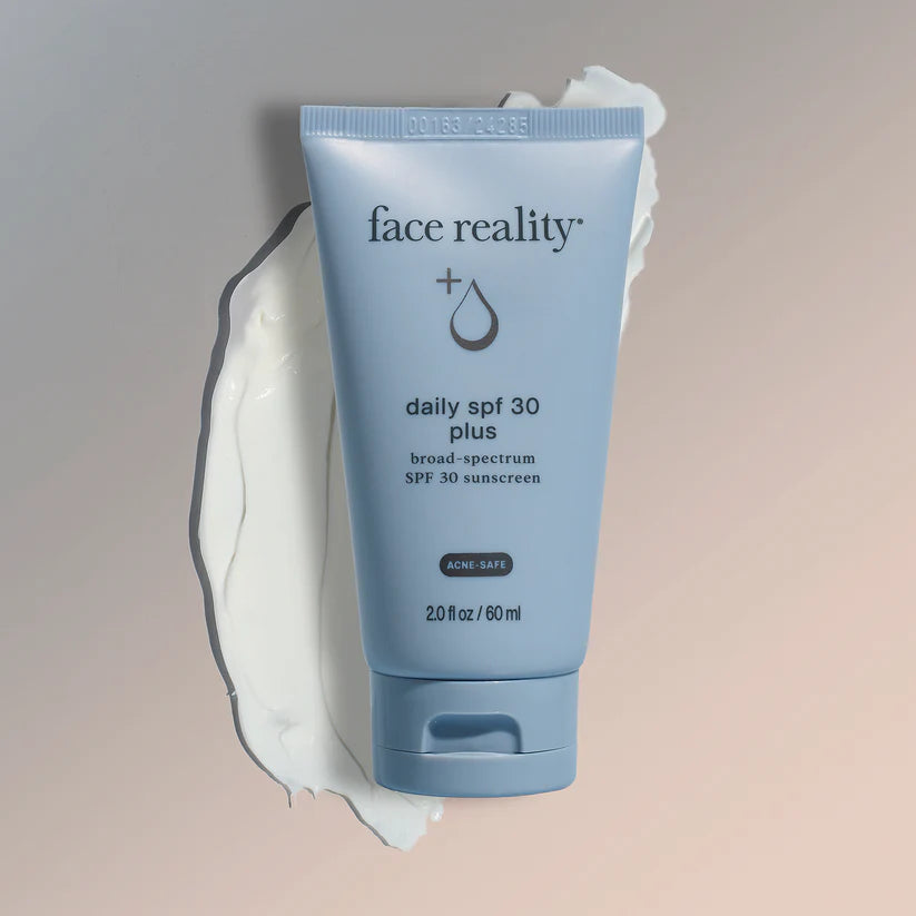 Tube of 'face reality' daily SPF 30 plus sunscreen