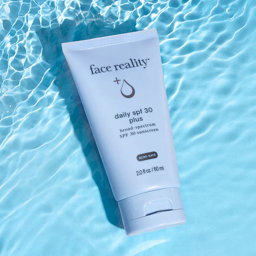 Tube of 'face reality' daily SPF 30 plus sunscreen