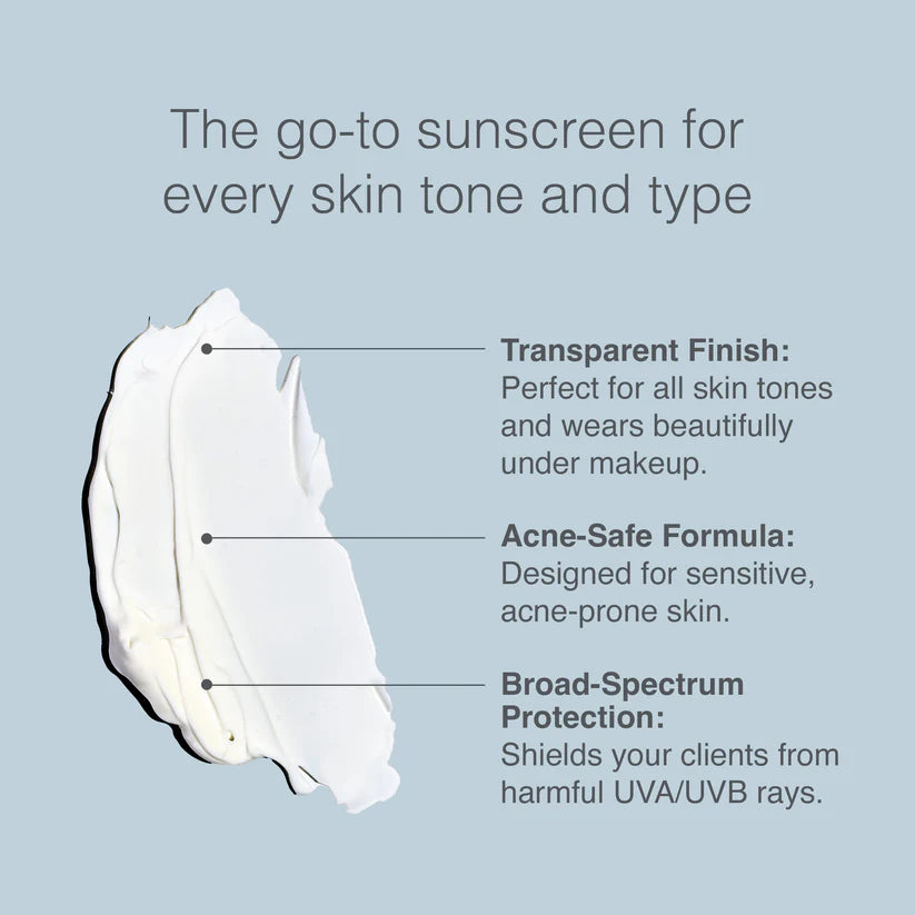 Sunscreen product with features listed on