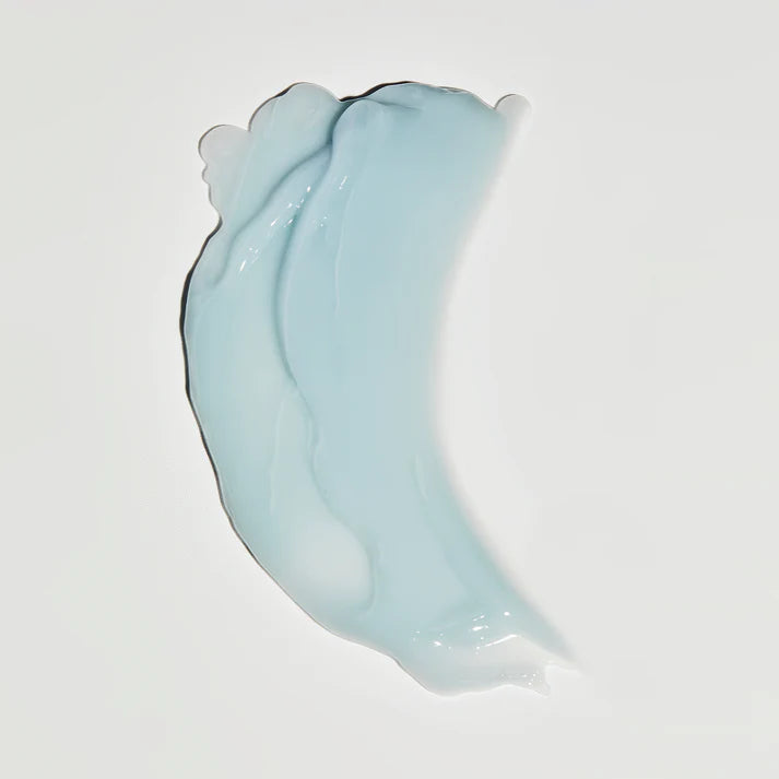 Light blue cream on a white background