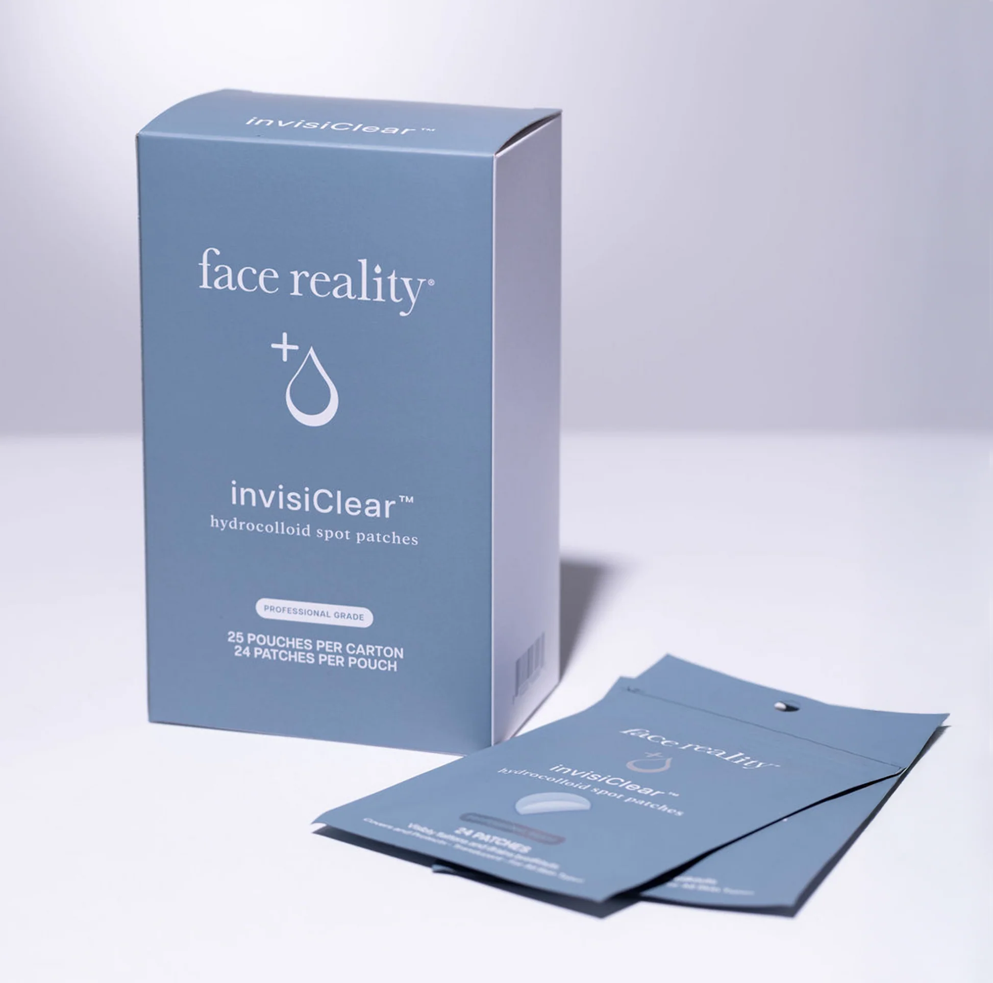 invisiClear packaging with spot patches